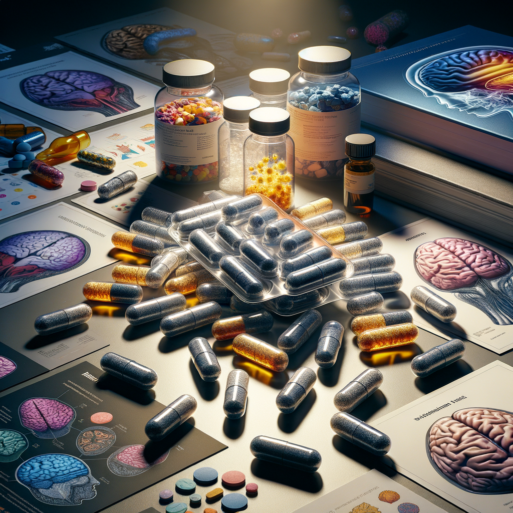 An image of nootropics and a brain